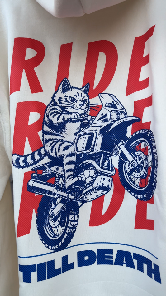 Ride till death - Premium Oversized Hoodie