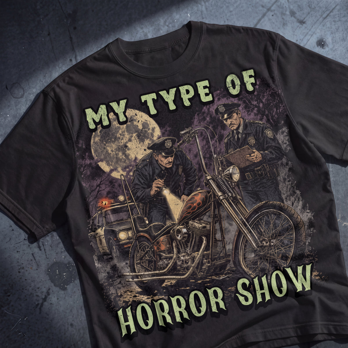 Custom Bike Horror Show – Oversized T-Shirt