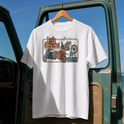 Easily Distracted by Wheels T-Shirt