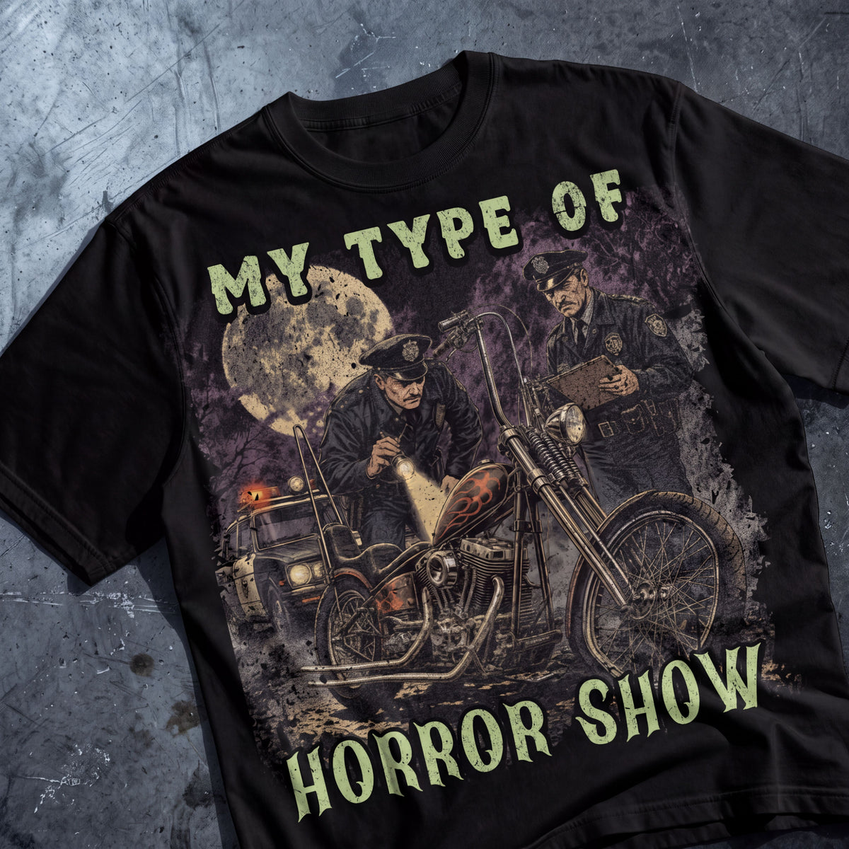 Custom Bike Horror Show – Oversized T-Shirt