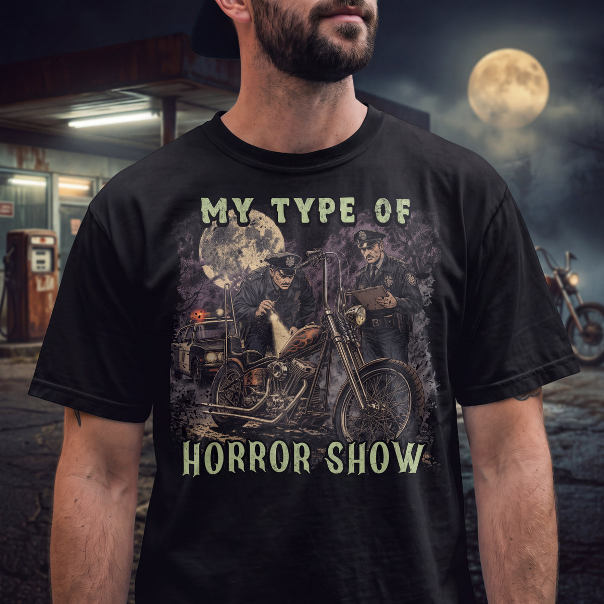 Custom Bike Horror Show – Oversized T-Shirt
