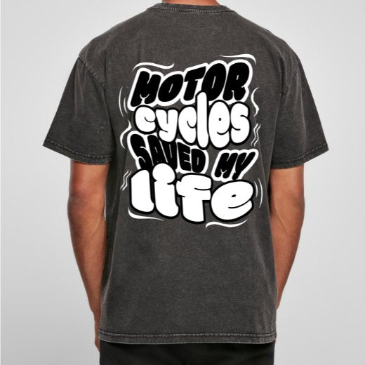 Motorcycles Saved My Life – Oversized T-Shirt