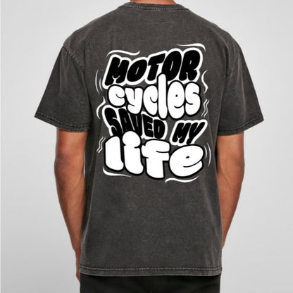 Motorcycles Saved My Life – Oversized T-Shirt